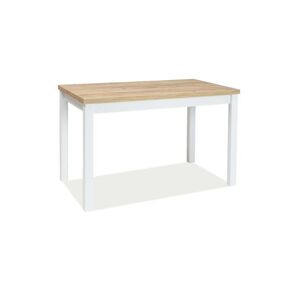 Signal Jedálenský stôl ADAM | 120 x 68 cm Farba: dub zlatý craft / biely mat