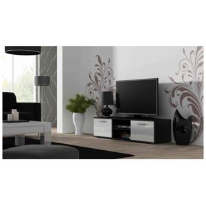 ArtCam TV stolík SOHO 140 cm Farba: čierna/biely lesk