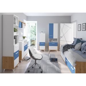 WIP Detská izba HEY 3 Farba: Dub artisan/biela/modrá