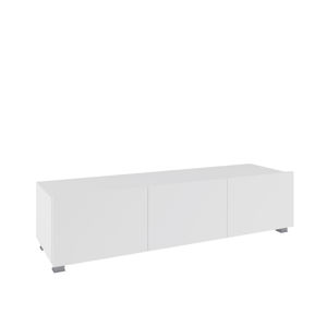 ArtGiB TV stolík 150 CALABRINI C-12 Farba: Biela / biely lesk
