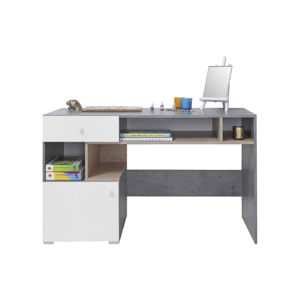 Meblar  Písací stôl SIGMA SI10 Farba: beton/biela/dub