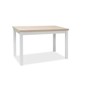Signal Jedálenský stôl ADAM | 100 x 60 cm Farba: dub / biely mat