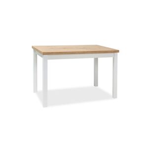 Signal Jedálenský stôl ADAM | 100 x 60 cm Farba: dub lancelot / biely mat