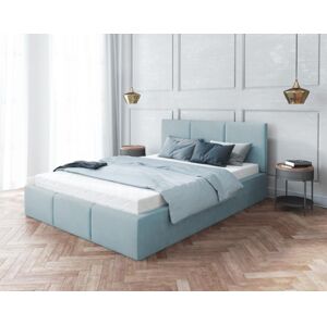 FDM Čalúnená manželská posteľ FRESIA | 140 x 200 cm Farba: Zelená