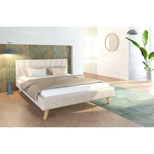 FDM Čalúnená manželská posteľ HEAVEN | 120 x 200 cm Farba: Béžová