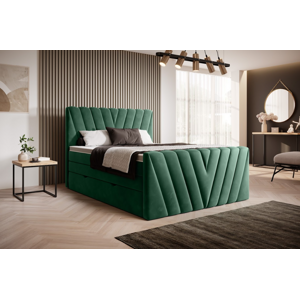 ArtElta Manželská posteľ CANDICE Boxspring | 140 x 200 cm Farba: Lukso 35