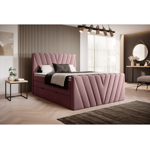 ArtElta Manželská posteľ CANDICE Boxspring | 160 x 200 cm Farba: Velvet Mat 24