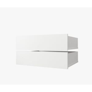 ArtAbiks Šatníková skriňa PARKIET | 120  x 200 cm farebné prevedenie: Biele zásuvky