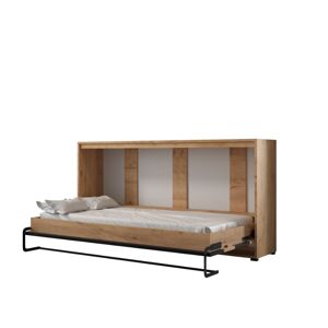 ArtAbiks Sklápacia posteľ CASE LOFT BLACK | horizontálna 90 x 200 cm