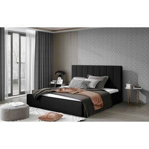 ArtElta Manželská posteľ AUDREY | 140 x 200 cm Farba: Čierna / Soft 11
