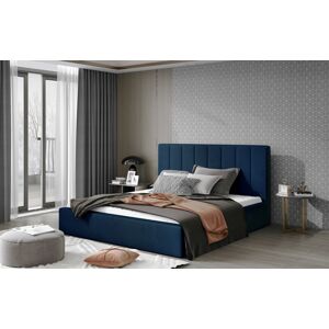 ArtElta Manželská posteľ AUDREY s úložným priestorom | 160 x 200 cm Farba: Modrá / Monolith 77