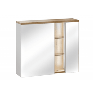 ArtCom Zrkadlová kúpeľňová skrinka BAHAMA White 841 | 80 cm