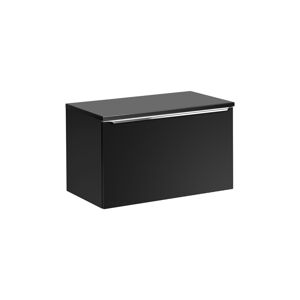 ArtCom Kúpeľňová skrinka s doskou SANTA FE Black D80/1 | 80 cm