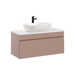 ArtCom Kúpeľňová skrinka s umývadlom a doskou ICONIC Rose DU100/1 | 100 cm