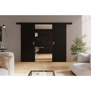 KIER Posuvné dvere WERDI DUO | 132 cm Farba: Čierna
