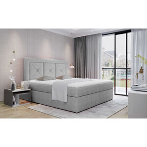 ArtElta Čalúnená manželská posteľ IDRIS | 160 x 200 cm Farebné prevedenie IDRIS: Omega 02