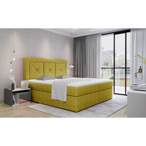 ArtElta Čalúnená manželská posteľ IDRIS | 160 x 200 cm Farebné prevedenie IDRIS: Omega 68