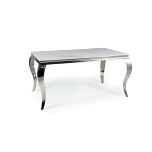 Signal Jedálenský stôl PRINCE CERAMIC | biely lesk 90 x 180 cm