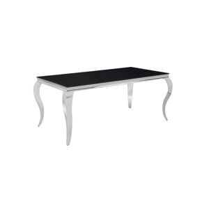 Signal Jedálenský stôl PRINCE | čierny lesk 90 x 180 cm