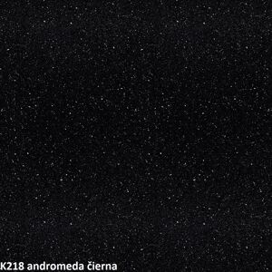 ArtExt Rohová pracovná doska - 38 mm 38 mm: Andromeda čierna K 218 GG lesk