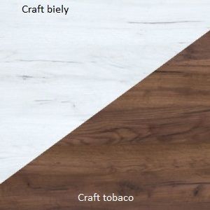 WIP PC stolík SOLO | SOL 01 Farba: Craft tobaco / craft biely