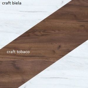 WIP Regál NOTTI | 06 Farba: craft biely / craft tobaco / craft biely