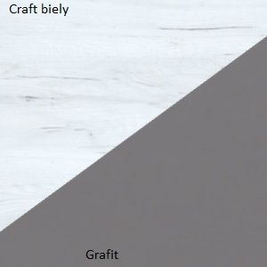 WIP Závesné poličky KITTY | KIT-10 (3ks) Farba: craft biely / grafit