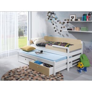 ArtBed Detská drevená posteľ s prístelkou NATU I Prevedenie: Morenie - Akryl