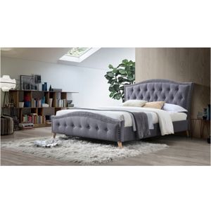 Manželská posteľ, sivá, 180x200, GIOVANA