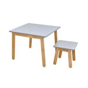 ArtBel Detský set stôl & stolička WOODY Farba: Sivá