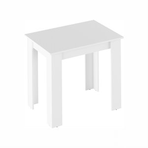 Jedálenský stôl, biela, 86x60 cm, TARINIO