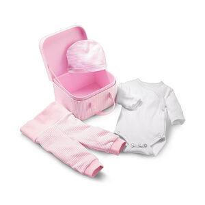 Darčeková súprava pre bábätko, ružovo-biela