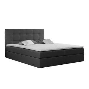 Boxspringová posteľ, 160x200, sivá, KAMILIA
