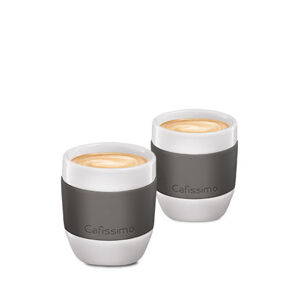 Šálky na espresso mini Edition, sivé, 2 ks